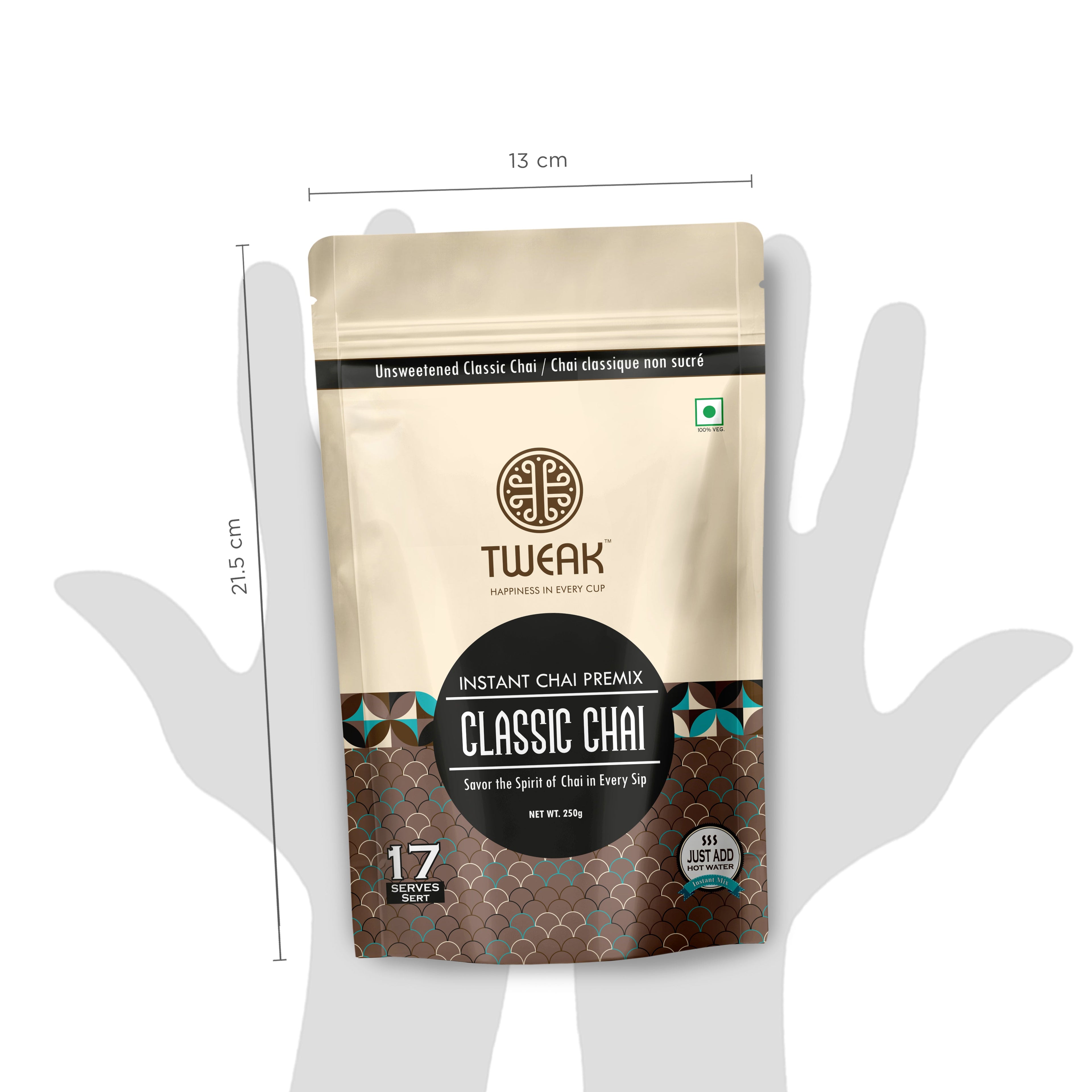 No Sugar Classic Chai (250g) – Instant Chai Premix