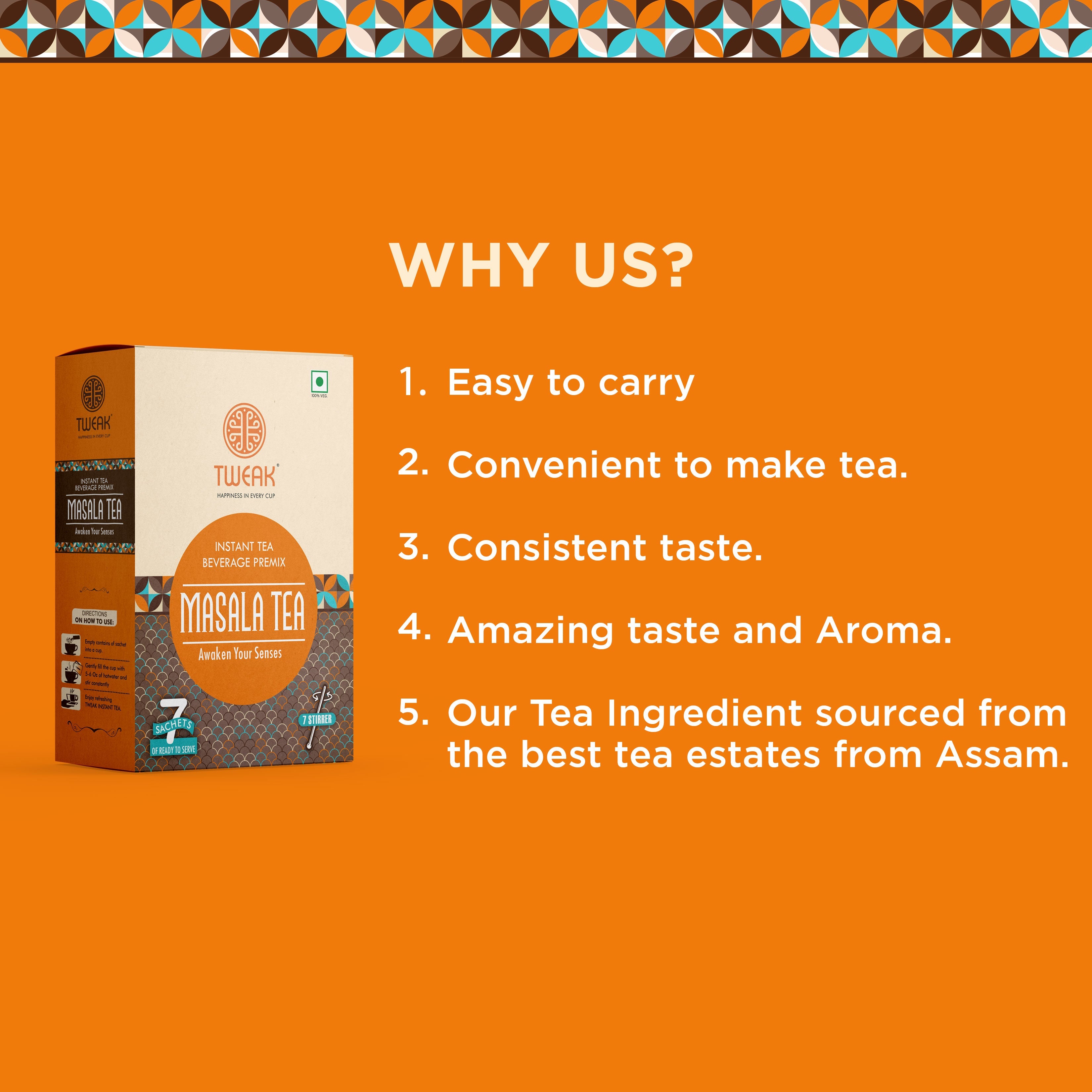 Masala Tea Sachets (7 x 20g Pack)