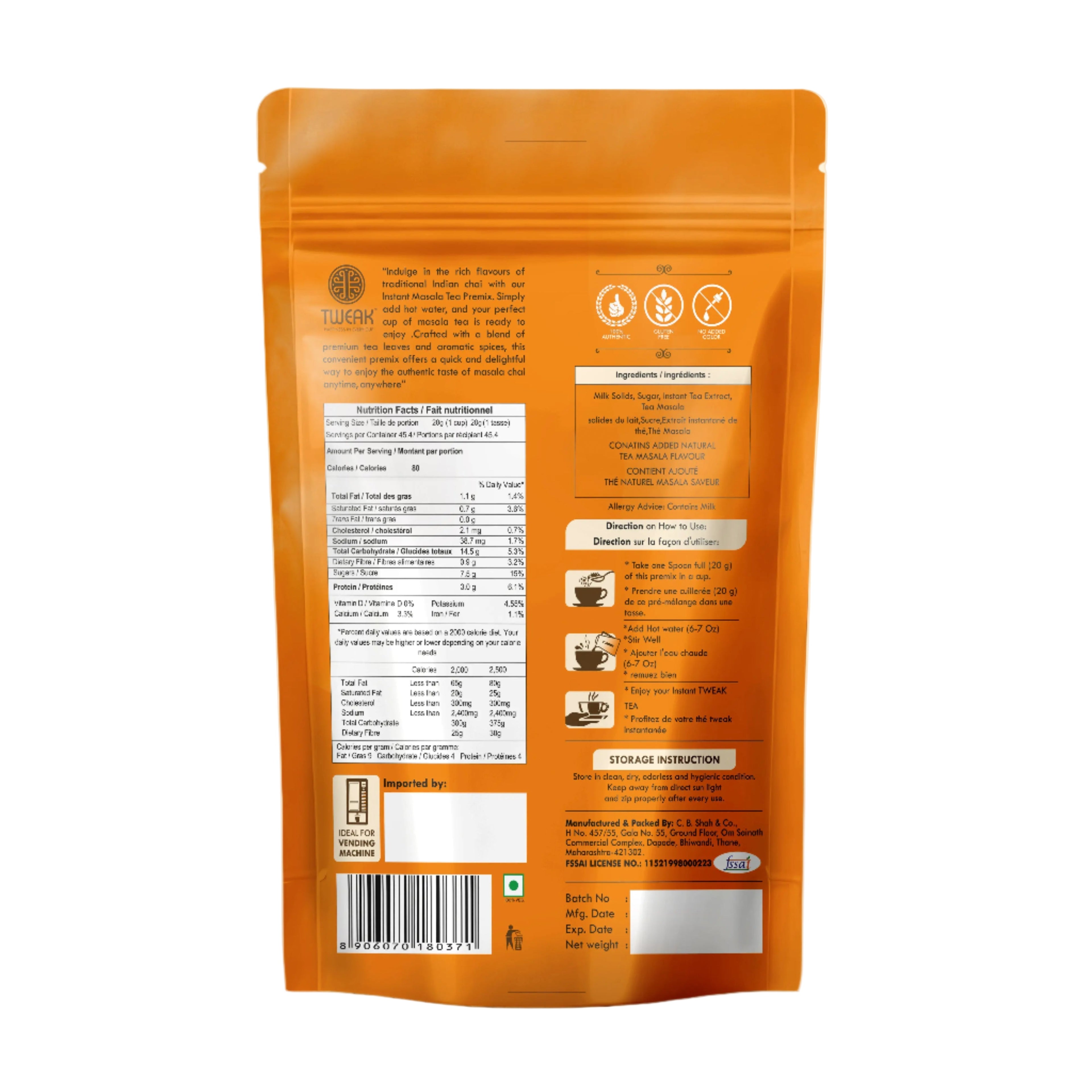 Masala Tea (250g) - Low Sugar
