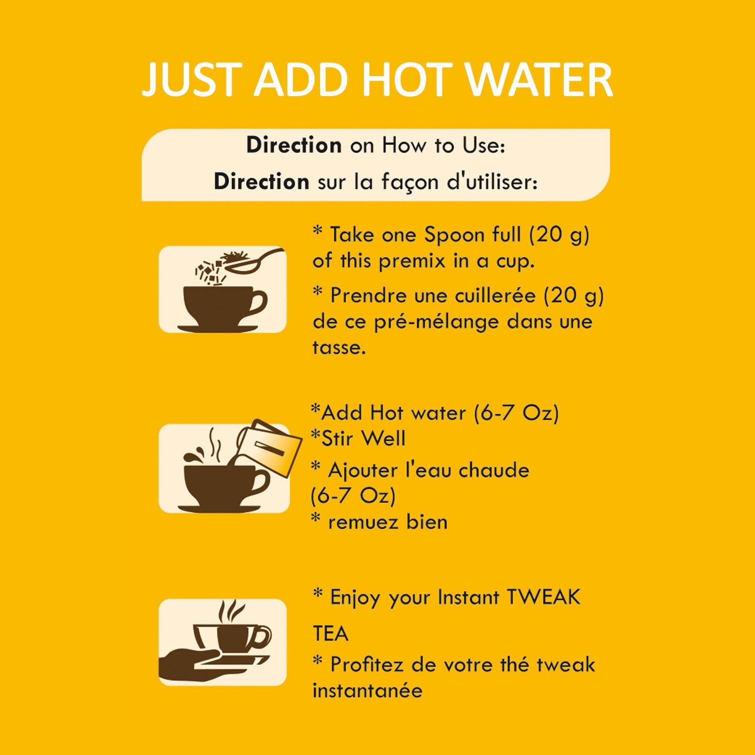 Ginger Tea (250g) Low Sugar - Instant Chai Premix