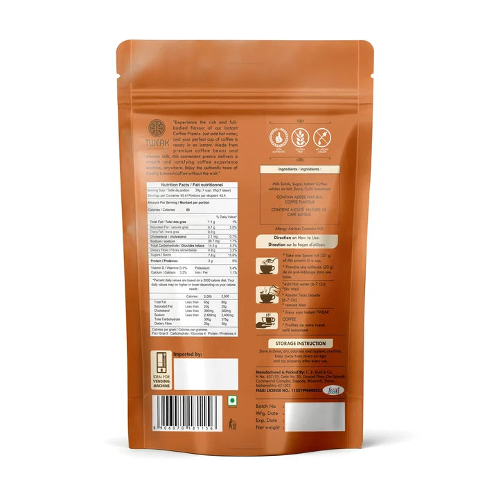 Filter Coffee India Style (250g) Low Sugar - Coffee Instant Premix