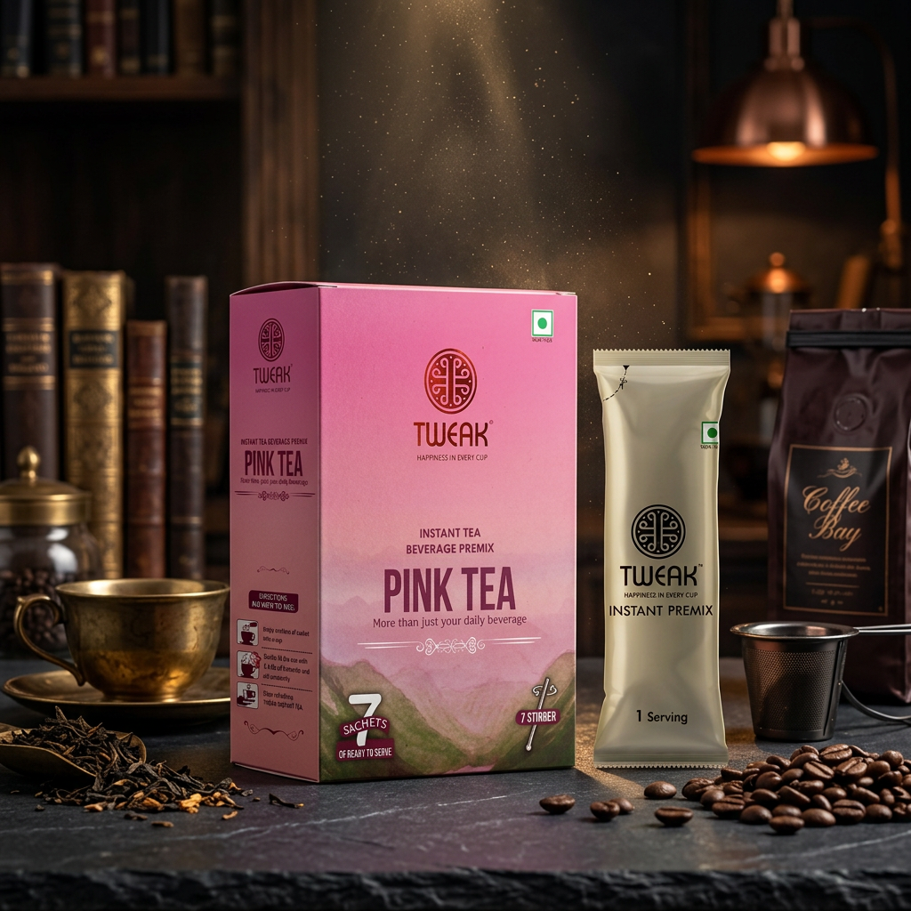 Kashmiri Pink Tea Sachets (7 × 20g Pack)