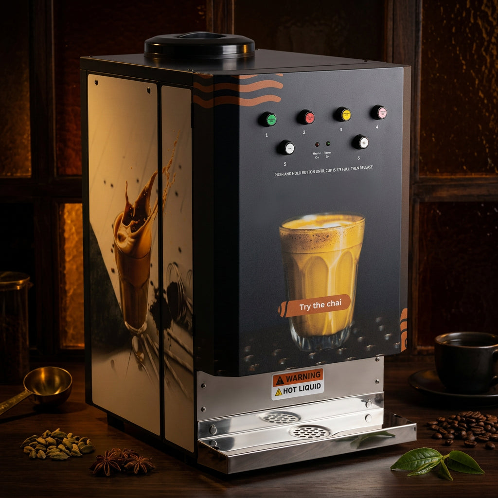 Instant Chai Vending Machine | 4 Flavour Options